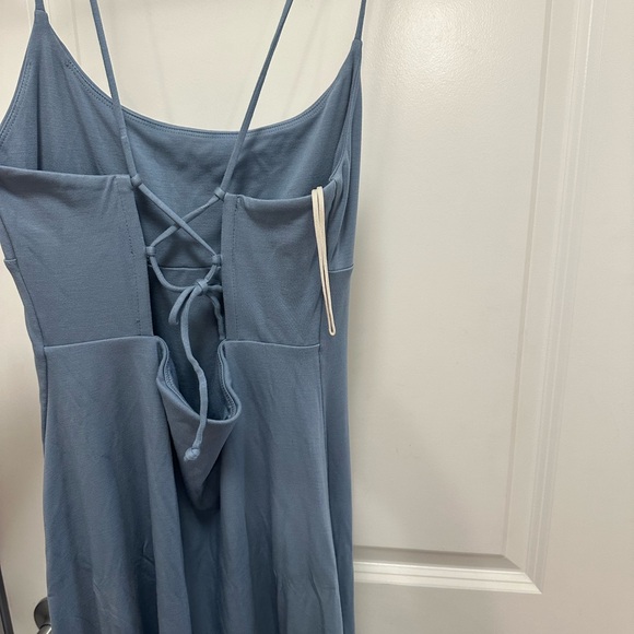 Aritzia Dreamweaver Dress #118105 Slab Blue Size M - Picture 3 of 5